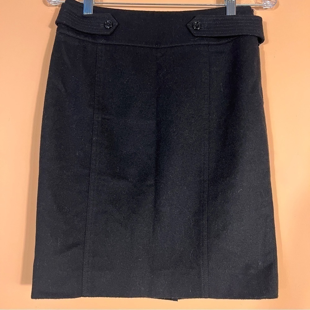 Burberry London Luxury Lining Wool Blend Pencil Midi Skirt Size 6
